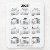 2025 Witte agenda van 52 weken, van Janz Muismat (Voorkant)