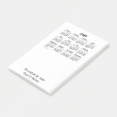 2025 Witte Agenda van Janz Post-it® Notes (Schuin)