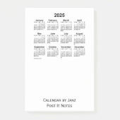 2025 Witte Agenda van Janz Post-it® Notes (Voorkant)