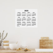 2025 Witte Muurkalender door Janz Poster (Keuken)