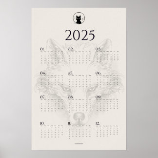 2025 Wolf Schetskalender Poster | "Dies Irae"