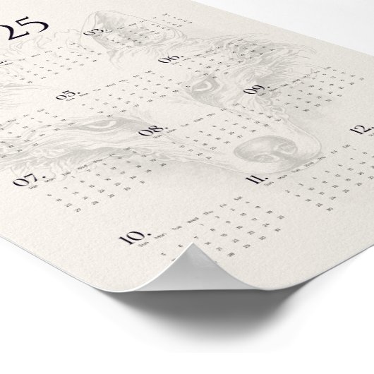 2025 Wolf Schetskalender Poster | "Dies Irae" (Hoek)