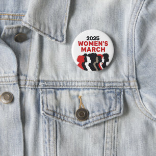 2025 Women's March emancipatie voor vrouwen Ronde Button 5,7 Cm