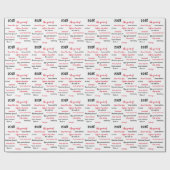 2025 Year Review Christmas Cadeaupapier (Vlak)