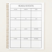 2025 Yearly Planner | Minimalist Wall Calendar (Voorkant)