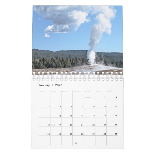 2025 Yellowstone National Park Kalender (Jan 2026)