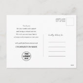 2025 Zakelijke fotofeest Vuurwerk Goud Glitters Feestdagenkaart (Achterkant)