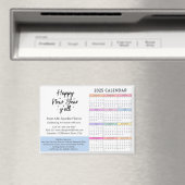 2025 Zakelijke Kalender Magneet (Insitu (Vaatwasser))
