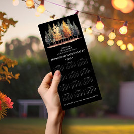 2025 Zakelijke Magnetische Kalender - Forest/BLK