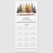 2025 Zakelijke Magnetische Kalender - Forest/WHT (Voorkant)
