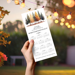 2025 Zakelijke Magnetische Kalender - Forest/WHT