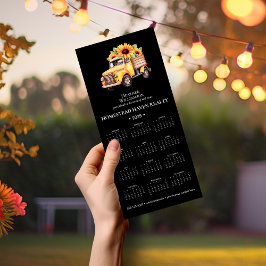 2025 Zakelijke Magnetische Kalender - Zonnebloem T