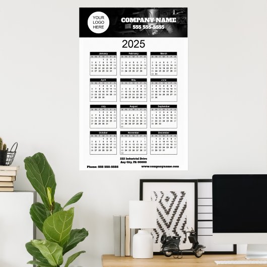 2025 Zakelijke promotie groot Poster (Thuiskantoor)