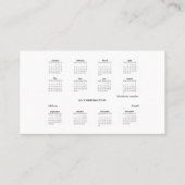 2025 Zakkalender - Parijs Visitekaartje (Achterkant)