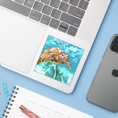 2025 Zomer Creativiteit Contest AIC Winnaar Sticker (Laptop met iPhone)