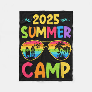 2025 Zomer Kamp 2025 Zomer Vakantie Matching Fam Fleece Deken