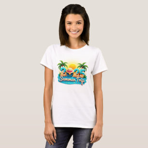 2025 Zomer Trip 🌴 Kleurrijk Strand Thema T-shirt