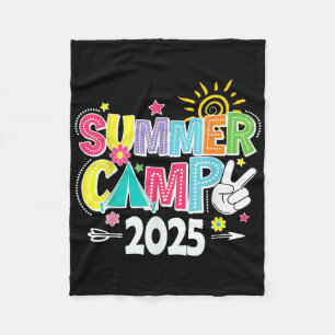 2025 Zomerkamp 2025 Zomervakantie Matching Fam Fleece Deken