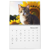 2025 Zonnebloem Katten Kalender (Feb 2027)