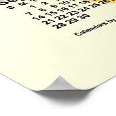 2025 Zonnige Dagen Kalender van Janz Poster (Hoek)