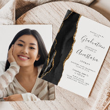 2025 Zwart Gouden Agaat Foto Afstuderen