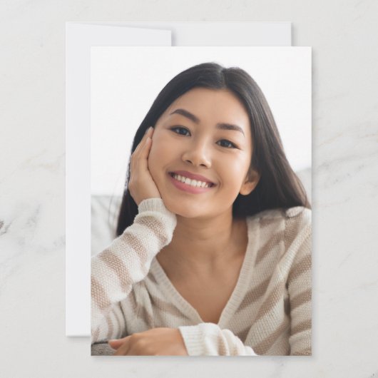 2025 Zwart Gouden Agaat Foto Dark Afstuderen Kaart (Achterkant)