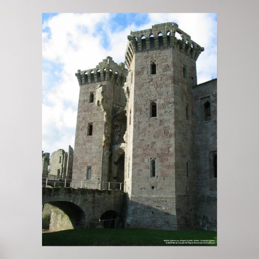 20263 Gatehouse Raglan Castle copy Poster (Voorkant)