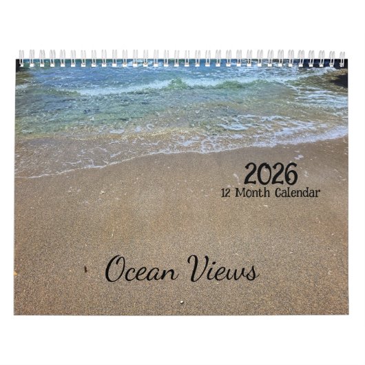 2026 12-Maand Ocean Uitzichten Kalender (Hoes)