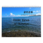 2026 12-Maand Okinawan Ocean Uitzichten Kalender (Hoes)
