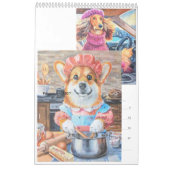 2026 12-maandelijkse kalender met portretschilderi (Feb 2027)