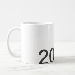 2026 2027 2028 naam titel hier jaar vet letter koffiemok