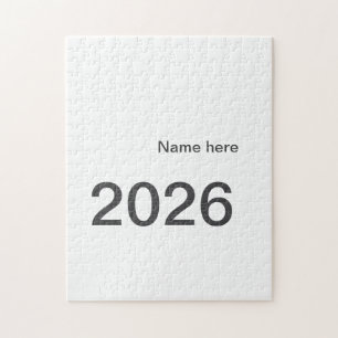 2026 2027 2028 naam titel hier jaar vet letter legpuzzel