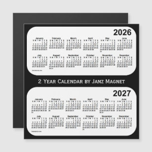 2026-2027 2 jaar zwart-wit agenda van Janz