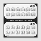 2026-2027 2 jaar zwart-wit agenda van Janz (Voorkant)