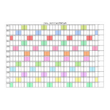 2026 - 2027 Academisch Jaar Wand Planner Kalender