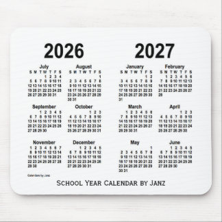 2026-2027 Agenda van de Witte School van Janz Muismat