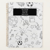 2026-2027 Leraar Basisonderwijs Wit & Zwart Planner (Voorkant)