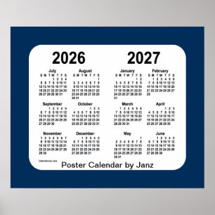 2026-2027 Politiedoos Blauwe Schoolagenda van Janz Poster