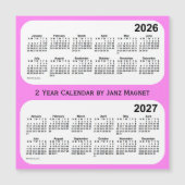 2026-2027 Violet 2 Year Agenda van Janz Magnet (Voorkant)