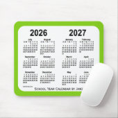 2026-2027 Yellow Green School Calendar van Janz Muismat (Met muis)