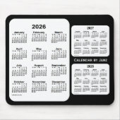 2026-2028 Agenda zwart-wit 3 jaar door Janz Muismat (Voorkant)