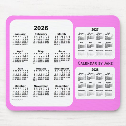 2026-2028 Violet 3 Year Agenda van Janz Muismat (Voorkant)