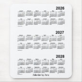 2026-2028 White 3 Year Agenda van Janz Muismat (Voorkant)