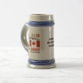 2026 Aangepaste Canadese Vlag Voetbal CANADA VOETB Bierpul (Voorkant links)