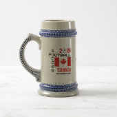 2026 Aangepaste Canadese Vlag Voetbal CANADA VOETB Bierpul (Links)