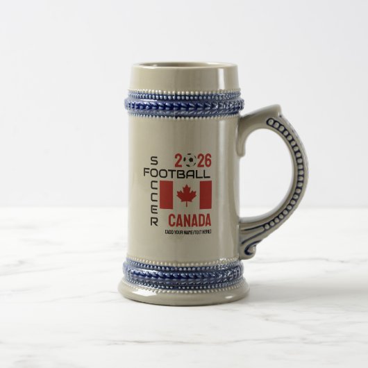 2026 Aangepaste Canadese Vlag Voetbal CANADA VOETB Bierpul (Rechts)