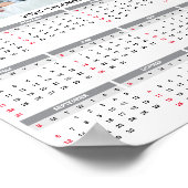 2026 Aangepaste Familie Vijf Fotokalender Poster (Hoek)