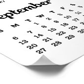 2026 Aangepaste foto 12 maanden nieuwjaarsagenda Poster (Hoek)