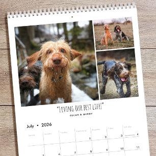 2026 Aangepaste foto-agenda Familie Citaten Modern Kalender