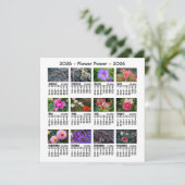 2026 Aangepaste Foto Bloemkalender start op zondag (Staand voorkant)